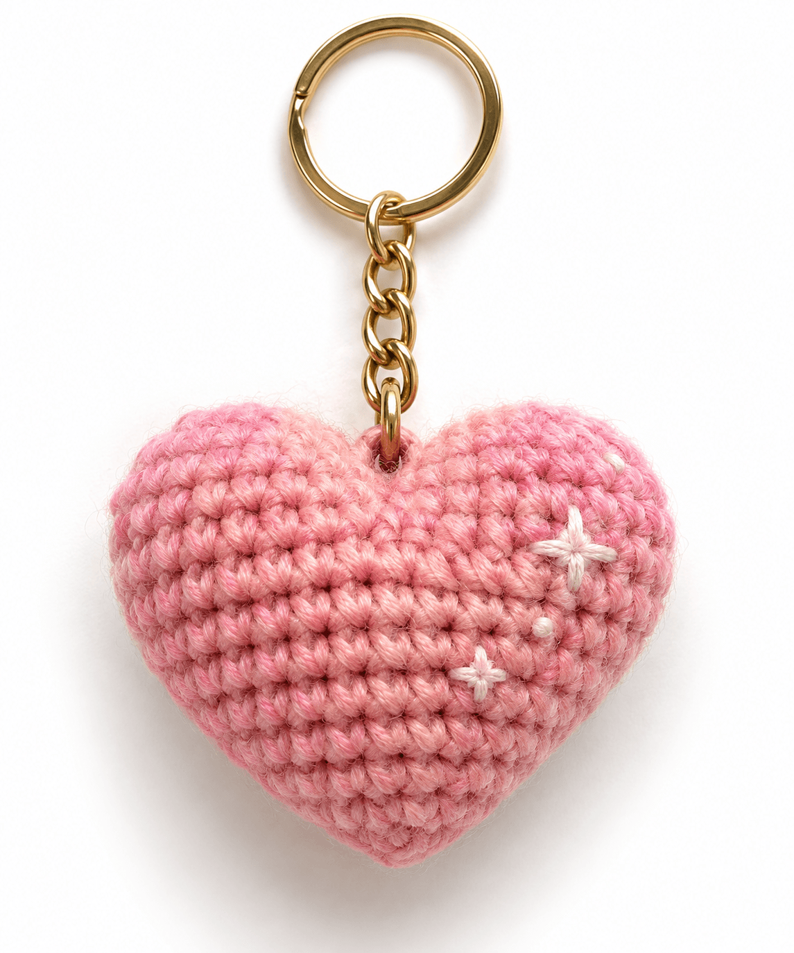 Puffy Heart Keychain